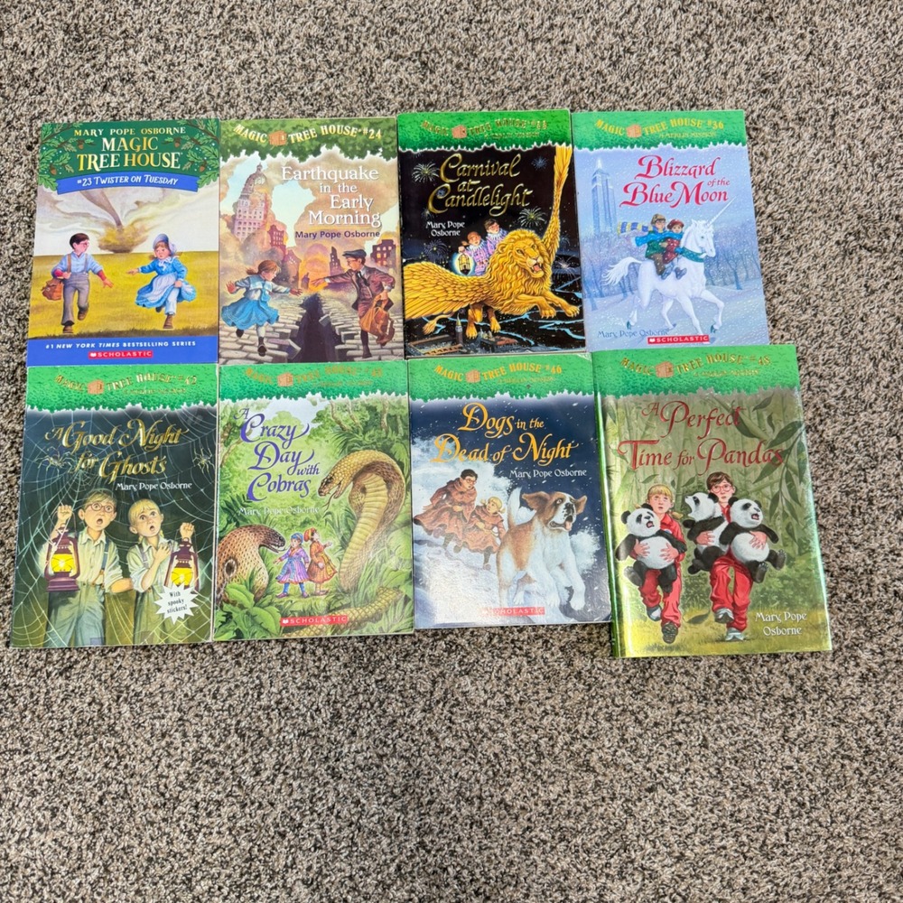 Magic Tree House Book Lot of 8 Mary Pope Osborne Hardcover Paperback 23 24 33+